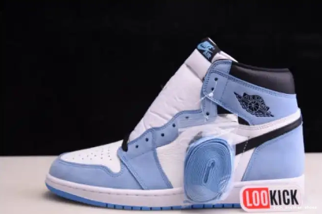 LUCY 1 BLACK UNIVERSITY 555088-134 JORDAN WHITE BLUE HIGH RETRO AIR 0514